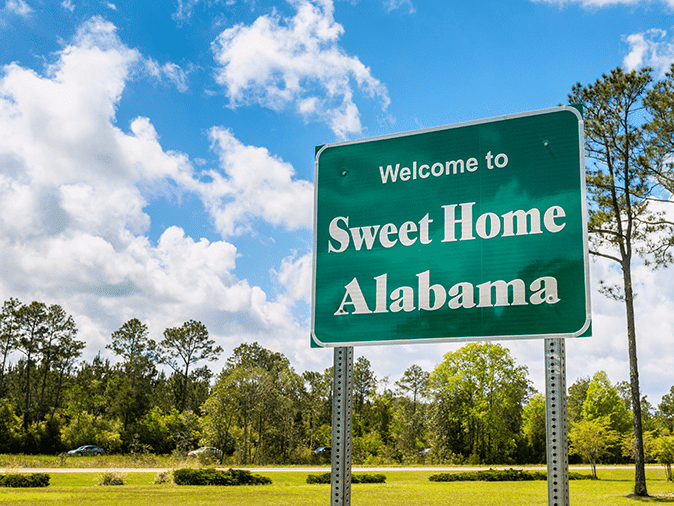 sweet home alabama sign